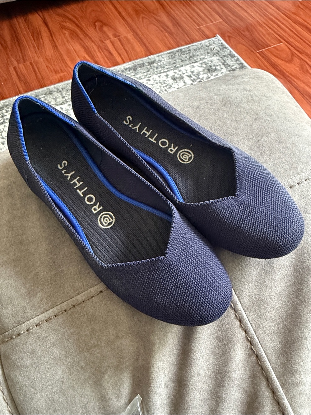 Rothy’s The Round Toe Flats - Size  8 - Maritime Navy